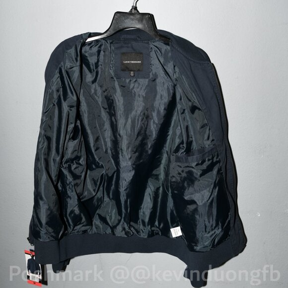 Lucky Brand mwn bomber jacket , Blue - Picture 6 of 8